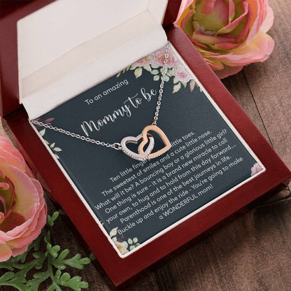A Wonderful Mom - Interlocked Hearts Interlocking Hearts Necklace