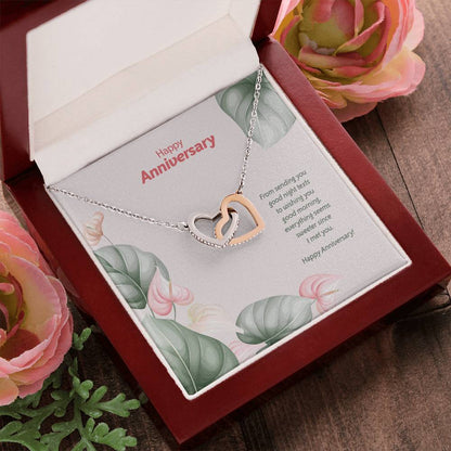 Anniversary Edition Sweeter Since I Met You - Interlocking Hearts Necklace