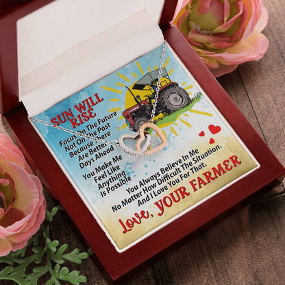 Farmer'S Girl - Interlocking Necklace Interlocking Hearts Necklace