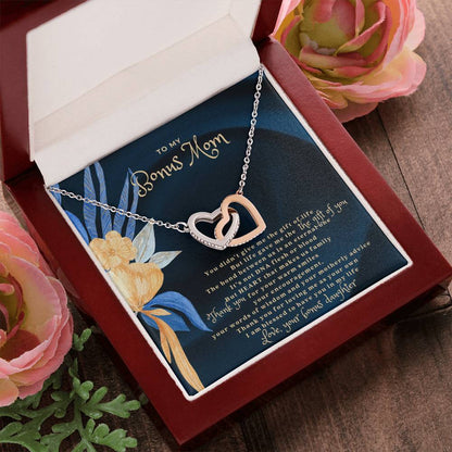 Bonus Mom Interlocking Hearts Necklace