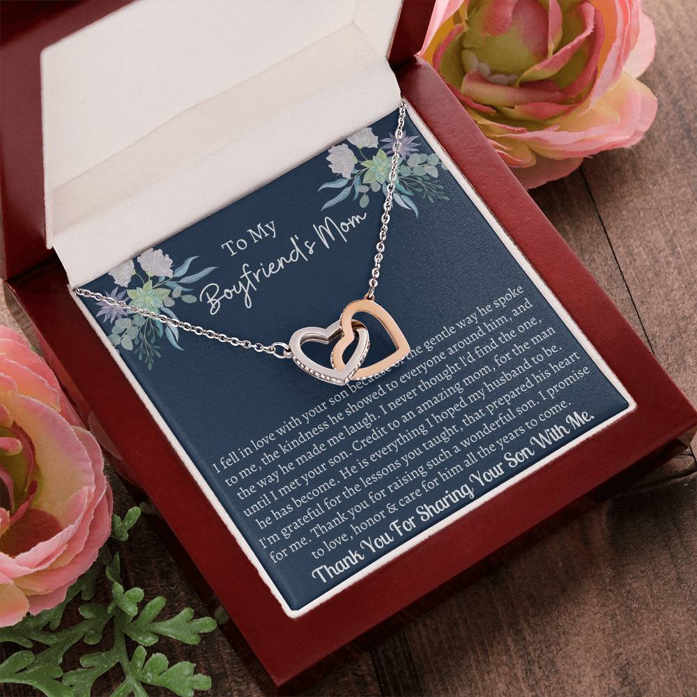 Gift For Boyfriend'S Mom Interlocking Interlocking Hearts Necklace