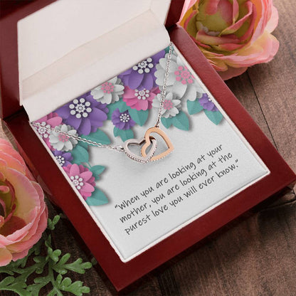 Wishing You Happy Mother'S Day - Necklace Interlocking Hearts Necklace