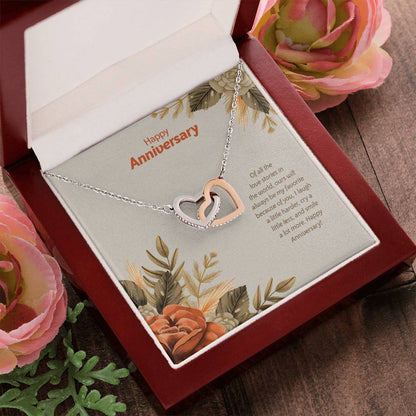 Anniversary Edition My Favorite Love Story - Interlocking Hearts Necklace