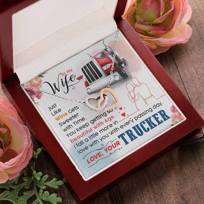 Trucker'S Wife - Interlocking Heart Necklace Interlocking Hearts Necklace