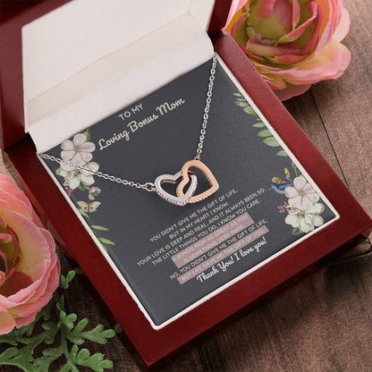 Bonus Mom Gift Of You Interlocking Heart Necklace Night Interlocking Hearts Necklace