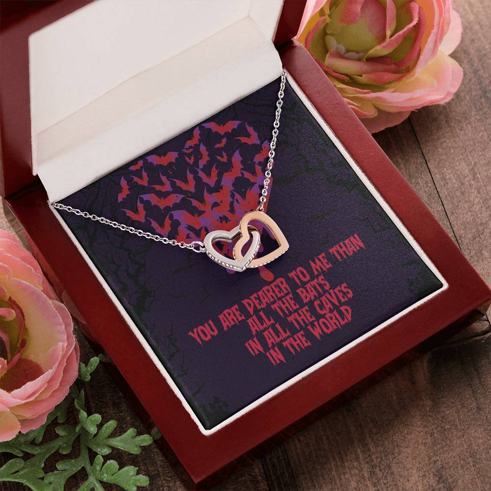 Dearer To Me Interlocking Interlocking Hearts Necklace