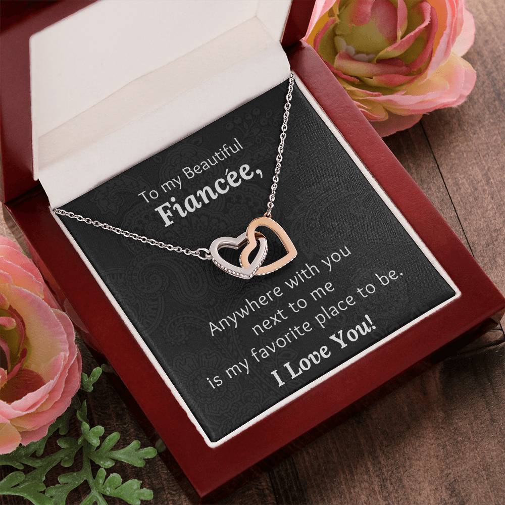 Fiancee With You Next To Me - Necklace Interlocking Hearts Necklace