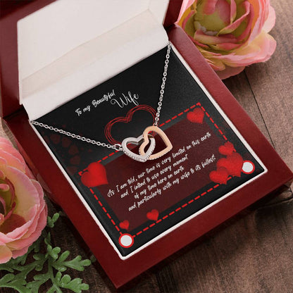 Best Gift For Her Best Necklace For Wife Best Valentine Gift For Wife Anniversary Necklace Interlocking Hearts Necklace