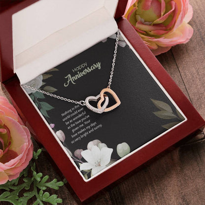 Anniversary Edition Wonderful Love You'Ve Given - Interlocking Hearts Necklace