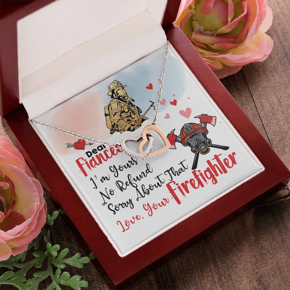 Firefighter'S Fiancée - Interlocking Heart Necklace Interlocking Hearts Necklace