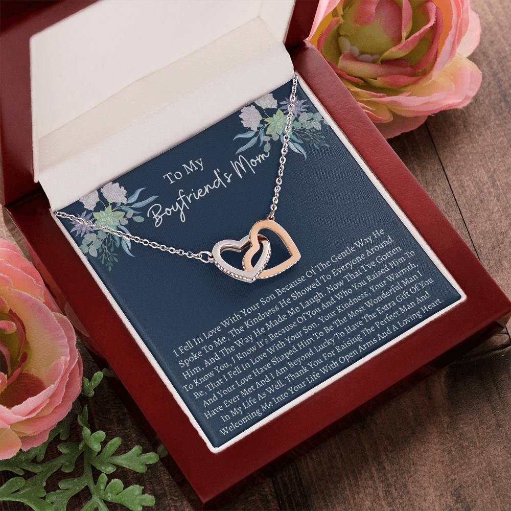 Boyfriend Mom Interlocking Interlocking Hearts Necklace