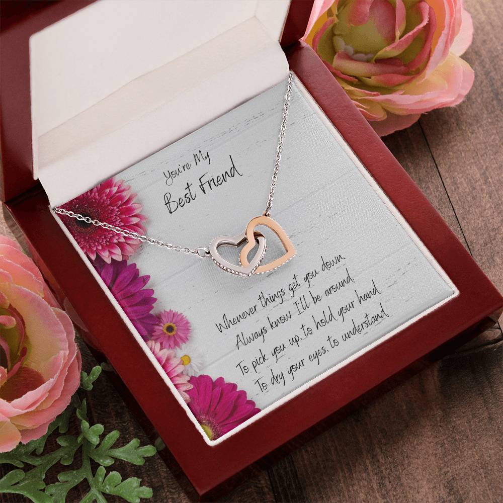 You'Re My Best Friend Interlocked Hearts Necklace Interlocking Hearts Necklace