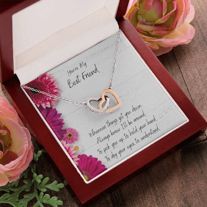 You'Re My Best Friend Interlocked Hearts Necklace Interlocking Hearts Necklace