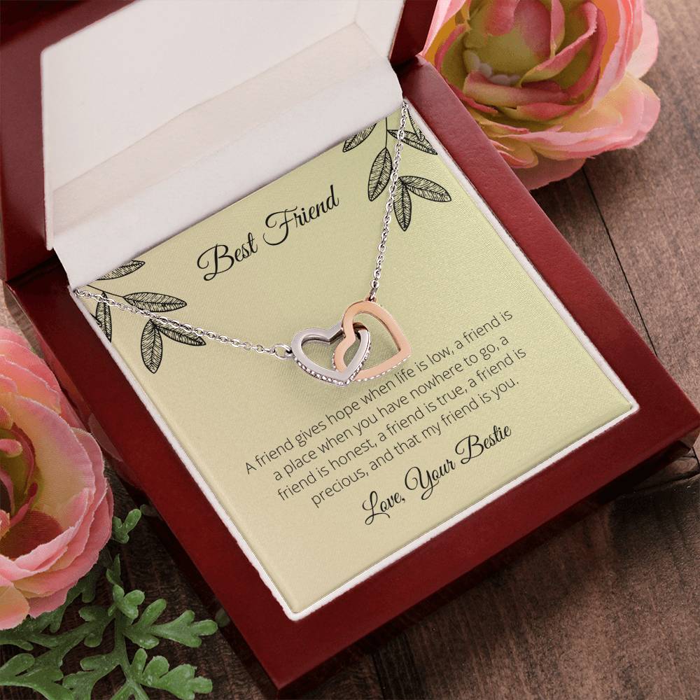 Best Friend - Interlocking Hearts Necklace