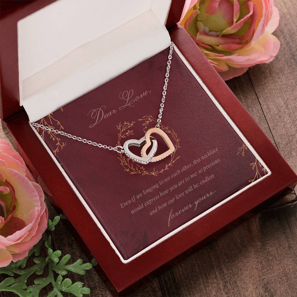 Coupledhearts Luxury Necklace Interlocking Hearts Necklace