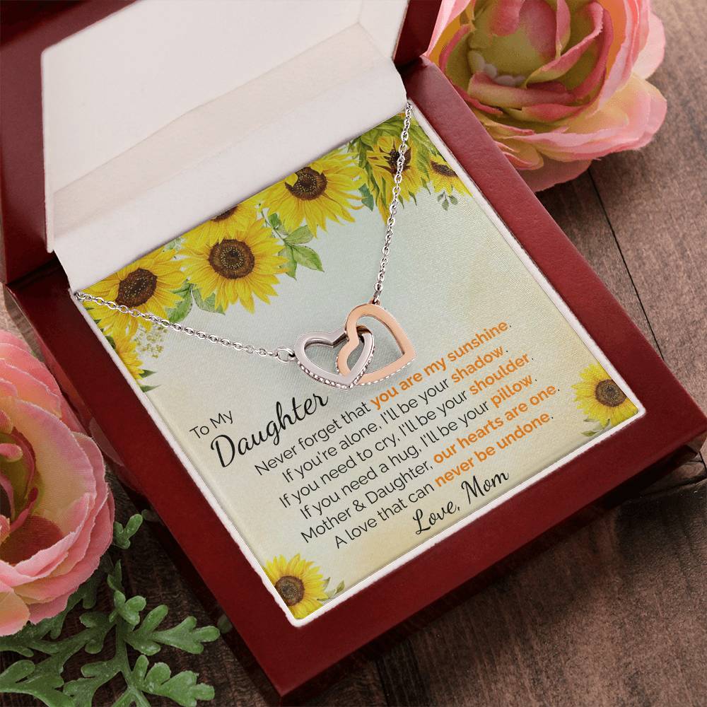 You Are My Sunshine Interlocking Hearts Interlocking Hearts Necklace