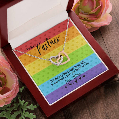 03 Love Wins Necklace Interlocking Hearts Necklace