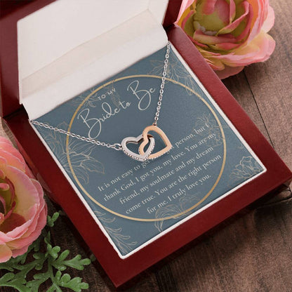 Engagement Gift For Bride To Be Future Wife Necklace Bride To Be Necklace Gift For Bride Sentimental Gift For Future Bride Fiance Gift Interlocking Hearts Necklace