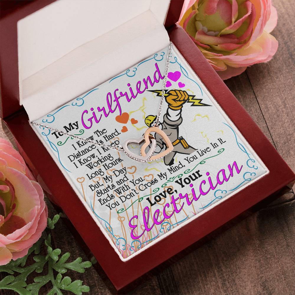 Electrician'S Girlfriend - Interlocking Heart Necklace Interlocking Hearts Necklace