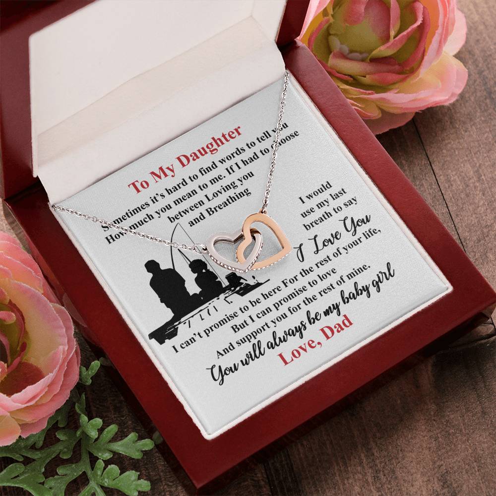 Gift For Daughter - Interlocking Heart Necklace Interlocking Hearts Necklace