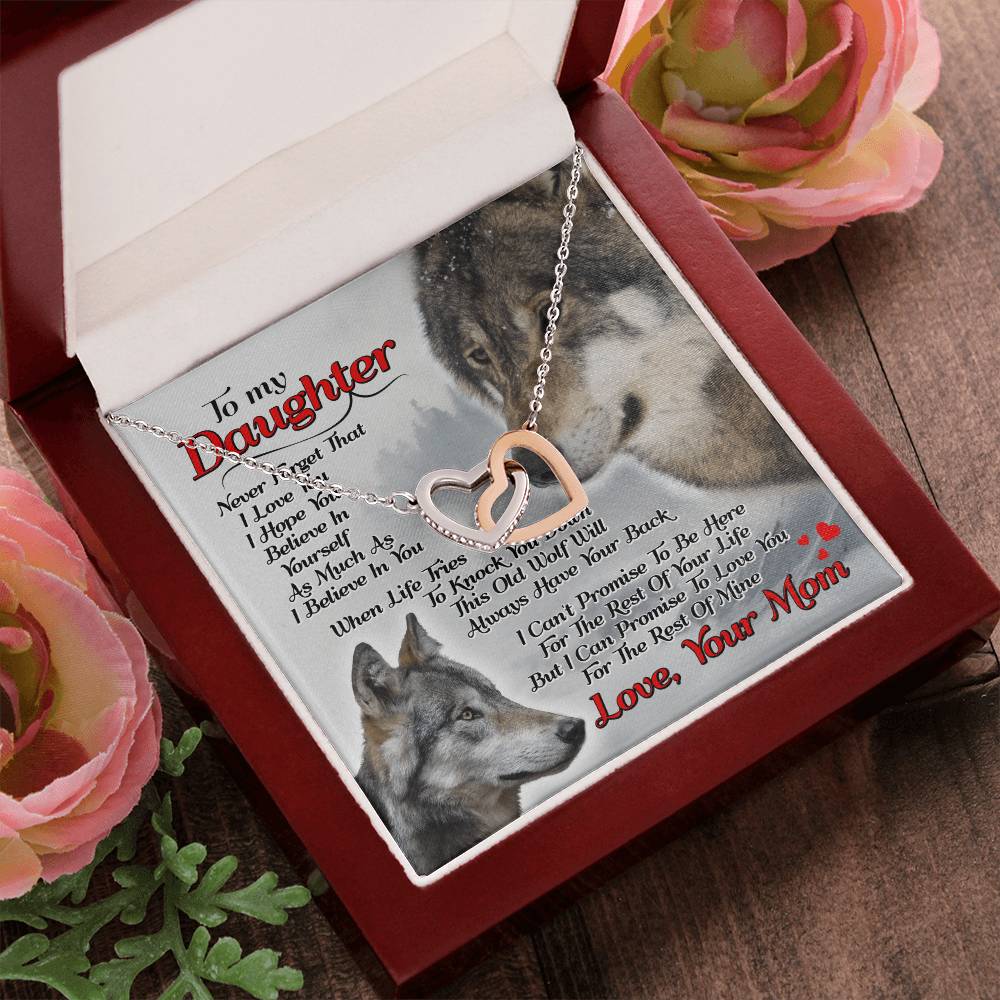 Gift For Daughter - Interlocking Heart Necklace Interlocking Hearts Necklace