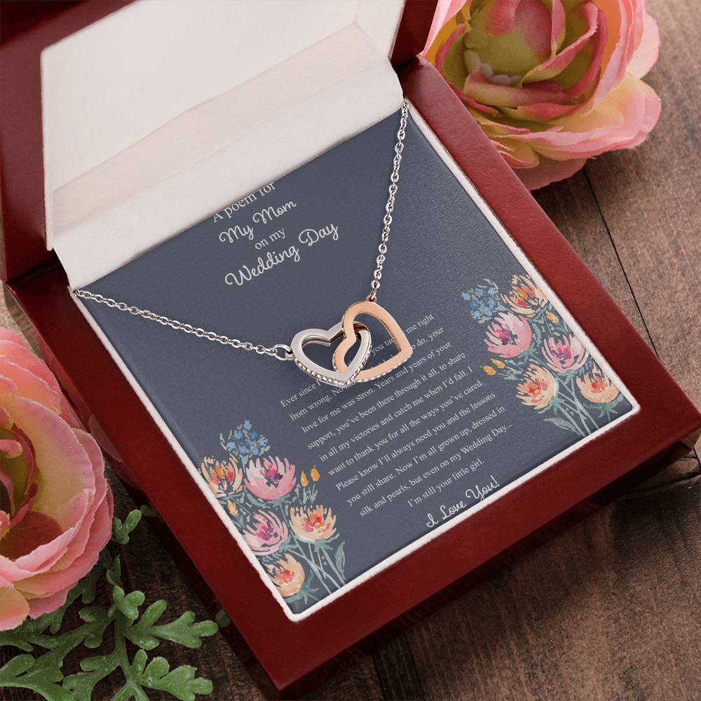 A Poem For My Mom Interlocking Hearts Necklace