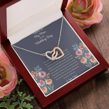 A Poem For My Mom Interlocking Hearts Necklace