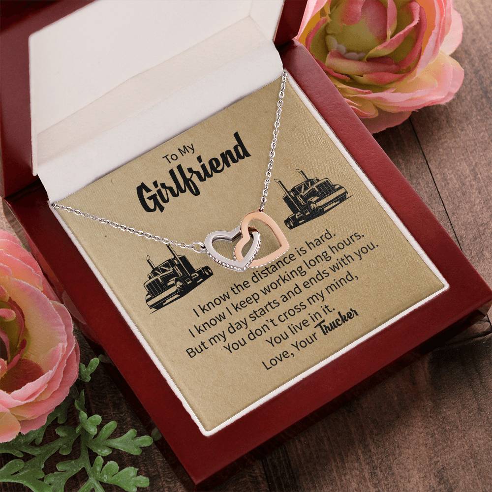 Gift For Girlfriend From Boyfriend Girlfriend Gift Ideas Interlocking Hearts Necklace