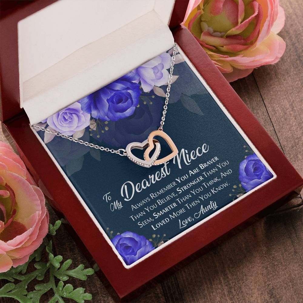 Beautiful Gift For Niece From Aunty Interlocking Hearts Necklace