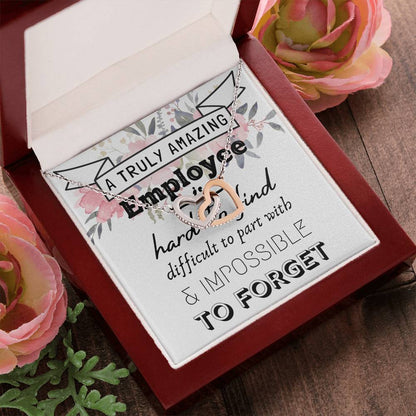 Gift For Employee Employee Appreciation Gift A Truly Amazing Employee Gift Interlocking Hearts Necklace