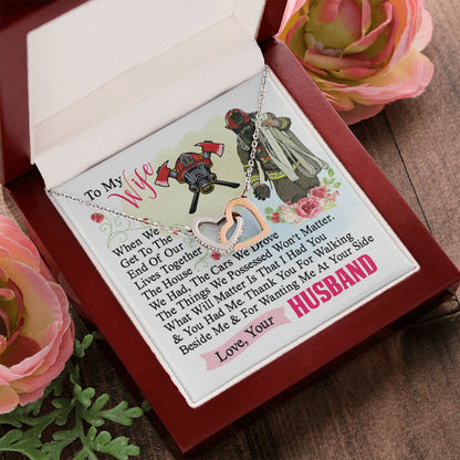 Firefighter'S Wife - Interlocking Heart Necklace Interlocking Hearts Necklace