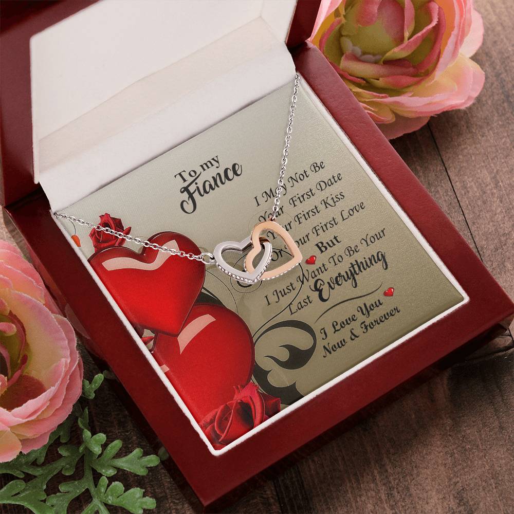 All Yours Necklace For Fiance Interlocking Hearts Necklace