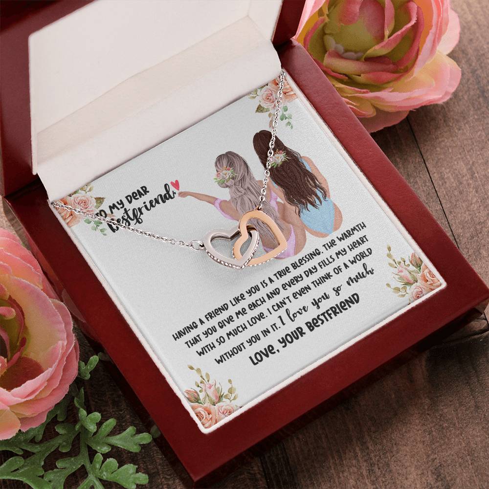 Bestfriend Interlocking Necklace Interlocking Hearts Necklace