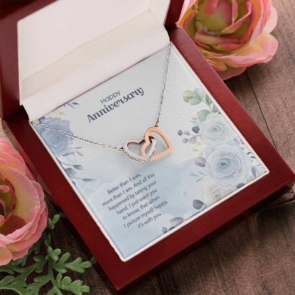 Anniversary Edition Happy With You - Interlocking Hearts Necklace