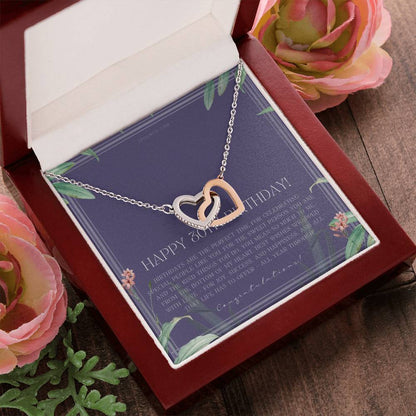 30Th Birthday Gifts For Women Necklace For Her 3 Decade Jewelry 30 Years Old 30Th Birthday Gift Necklace Jewelry Gift For Her Interlocking Hearts Necklace
