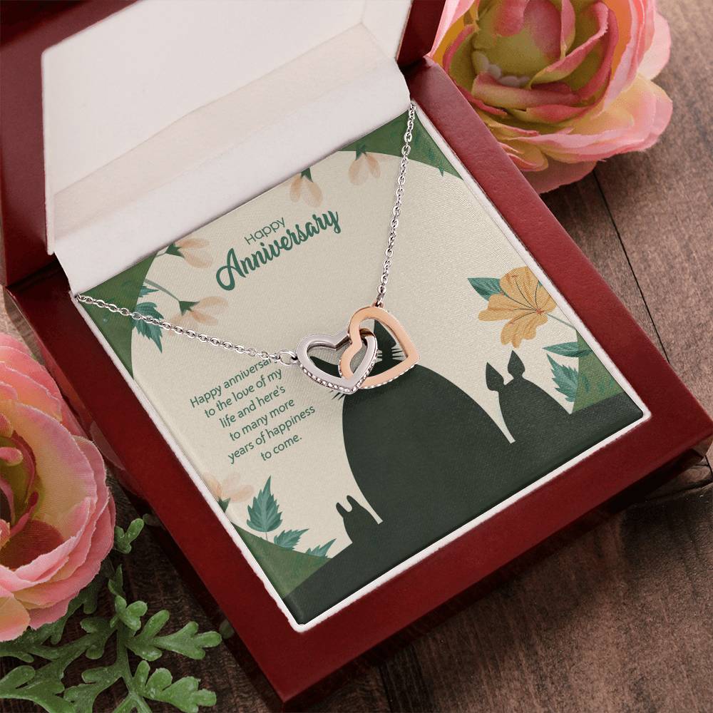 Totoro Anniversary Edition Many More Years Of Happiness For Us! - Interlocking Hearts Necklace