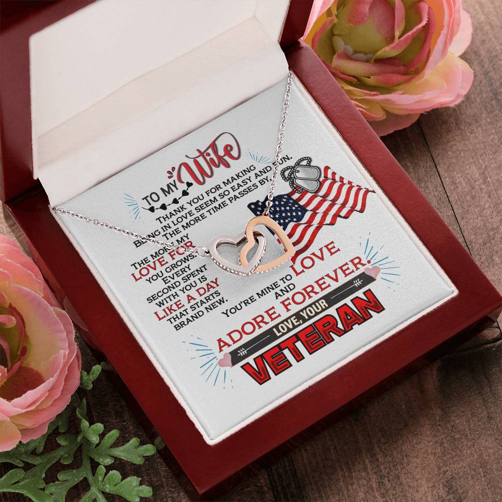 Veteran'S Wife - Interlocking Heart Necklace Interlocking Hearts Necklace