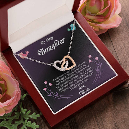 Gift For Daughter Interlocking Hearts Necklace
