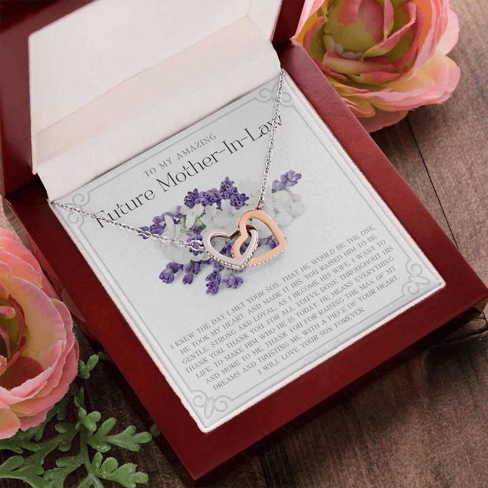 Future Mother In Law Gift Mom In Law Jewelry Mother'S Day Gift For Mother-In-Law Gift For Mother In Law Mother-In-Law Necklace Interlocking Hearts Necklace