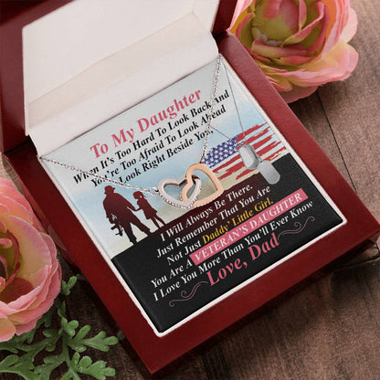 Veteran'S Daughter - Interlocking Heart Necklace Interlocking Hearts Necklace