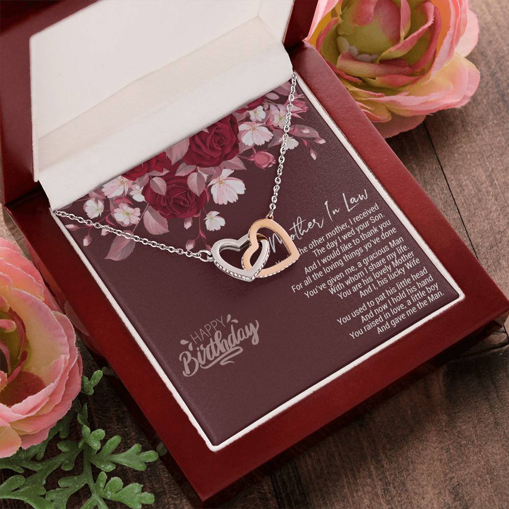 Birthday Gift For Mother In Law 2021 Birthday Celebration Ideas For Mother-In-Law Gift For Mother-In-Law Usa Gifts For Mother-In-Law Birthday Mother In Law Gifts Uk Interlocking Hearts Necklace