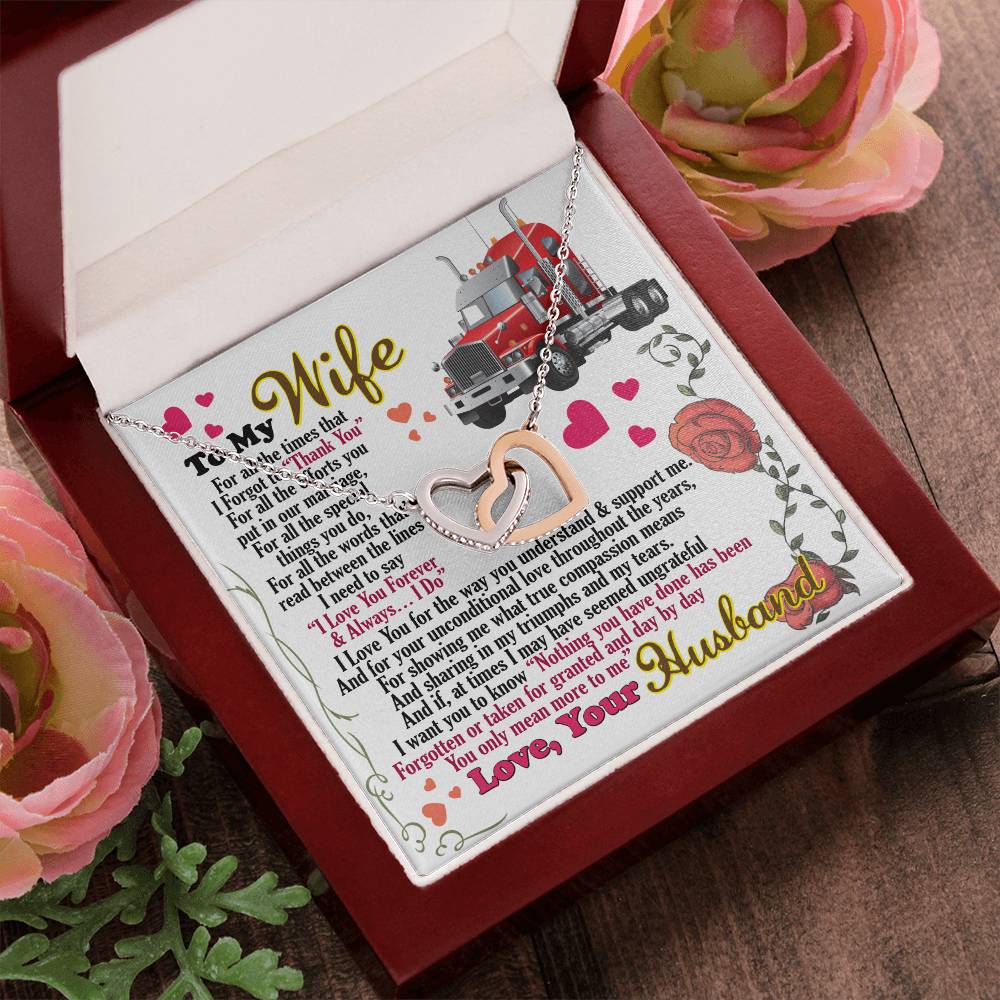 Trucker'S Wife - Interlocking Heart Necklace Interlocking Hearts Necklace