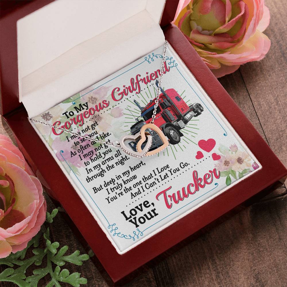 Trucker'S Girlfriend - Interlocking Heart Necklace Interlocking Hearts Necklace