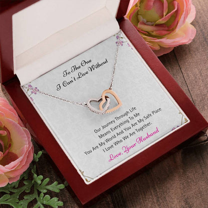 You Mean Everything To Me - Necklace Interlocking Hearts Necklace