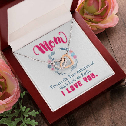 Gift For Mom - Interlocking Hearts Necklace