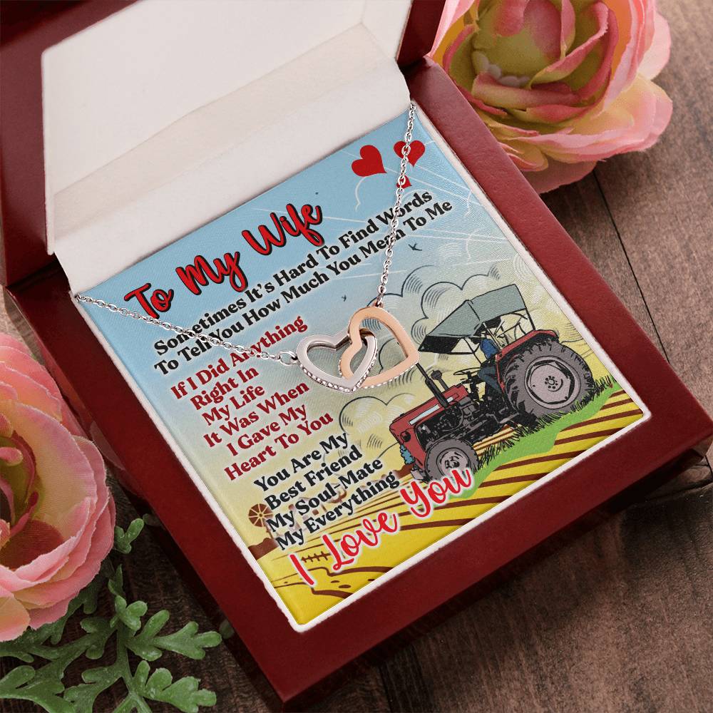 Farmer'S Wife - Interlocking Heart Necklace Interlocking Hearts Necklace