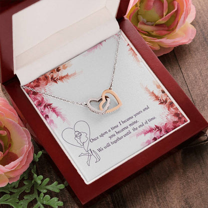 Together Until The End Of Time - Ih Interlocking Hearts Necklace
