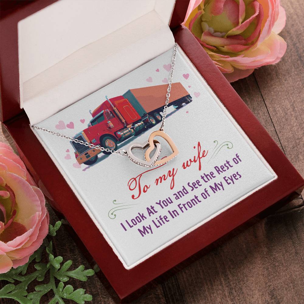 Trucker'S Wife - Interlocking Heart Necklace Interlocking Hearts Necklace