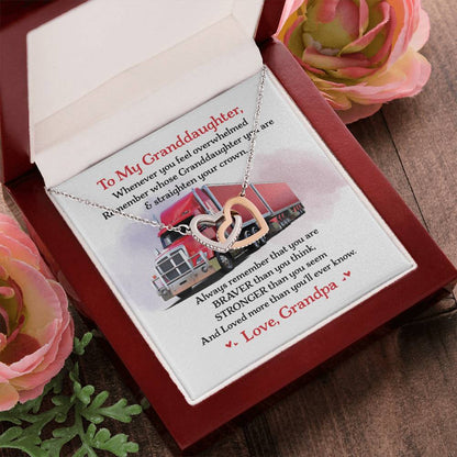 Trucker'S Granddaughter - Interlocking Heart Necklace Interlocking Hearts Necklace