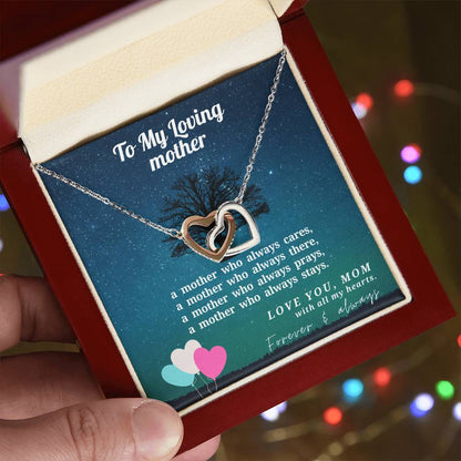 Best Gift For Loving Mother - Best Gift For Christmas Interlocking Hearts Necklace